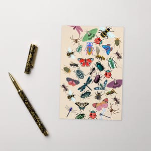 Carte postale INSECTES, carte postale d'été, papillon Carte postale standard Coléoptère mignon Coquette carte postale Fourmi