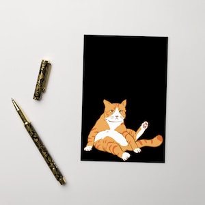 Cartão postal GATO LARANJA, Cartão postal de comemoração, Cartão postal padrão de gato Gato laranja descolado