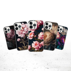 Peony case Phone Case Pink Blooms phone cover Cover for iPhone 17, 16e, 15, 14, 13, 12, Google Pixel 10, 9 Pro, 8, Samsung S25 edge, S24