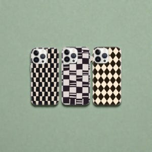 Shapes case Phone Case Black Rhombus phone cover Cover for iPhone 17, 16e, 15, 14, 13, 12, Google Pixel 10, 9 Pro, 8, Samsung S25 edge, S24