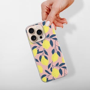 LEMONS Coque de portable Fruits d'été italiens pour iPhone 16e, 15, 14, 13, 12, Google Pixel 9Pro XL, 8A, 7A, 6A, Samsung S25, S24 FE, S23, A22