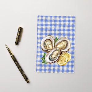 OYSTERS Postcard, Celebrate Postcard, Birthday Tropical Summer Standard Postcard Funky Birthday Lemons
