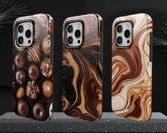 Chocolate phone case Phone Case Brown phone TOUGH Cover for iPhone 17, 16e, 15, 14, 13, 12, Google Pixel 10, 9 Pro, 8, 7A, Samsung S25