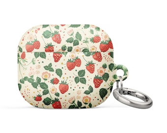 STRAWBERRY Case for AirPods® Berry case for 1st, 2nd, and 3rd generation AirPods® and 1st and 2nd gen AirPods® Pro® Strawberry