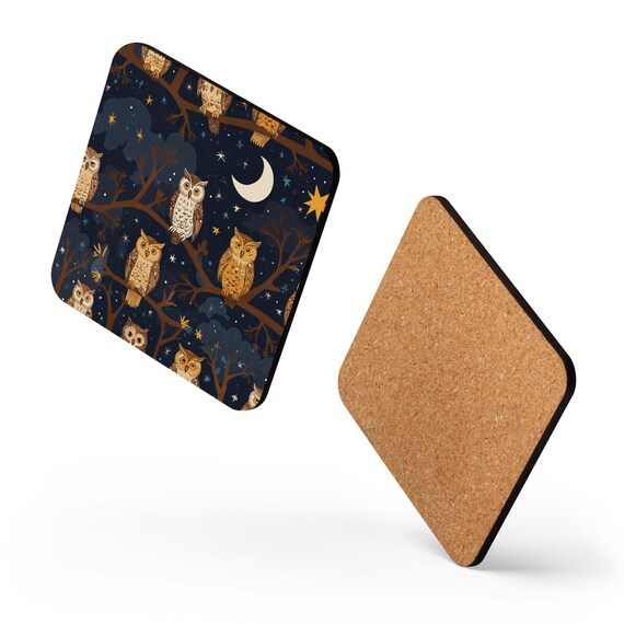 Sous-verres en résine carrés - MINIFINKER - Résistants à la chaleur