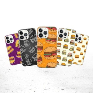 Cheeseburger case Phone Case Fast Food phone Cover for iPhone 17, 16e, 15, 14, 13, 12, Google Pixel 10, 9 Pro, 8, Samsung S25 edge, S24