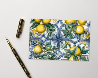 Cartolina LIMONI DI AMALFI, Cartolina Limoni, Cartolina Standard Fiori di Amalfi, Limoni Funky