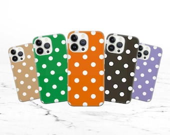 Polka Dots case Phone Case Aesthetic phone cover Cover for iPhone 17, 16e, 15, 14, 13, 12, Google Pixel 10, 9 Pro, 8, Samsung S25 edge, S24