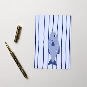 Carte postale de sardines, carte postale de poisson génial, carte postale standard sous-marine Carte de sardine de poisson drôle