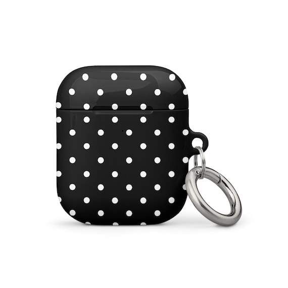 POLKA DOTS Case for AirPods® Black Polka dots case for 1st, 2nd, and 3rd generation AirPods® and 1st and 2nd gen AirPods® Pro® Polka Dots