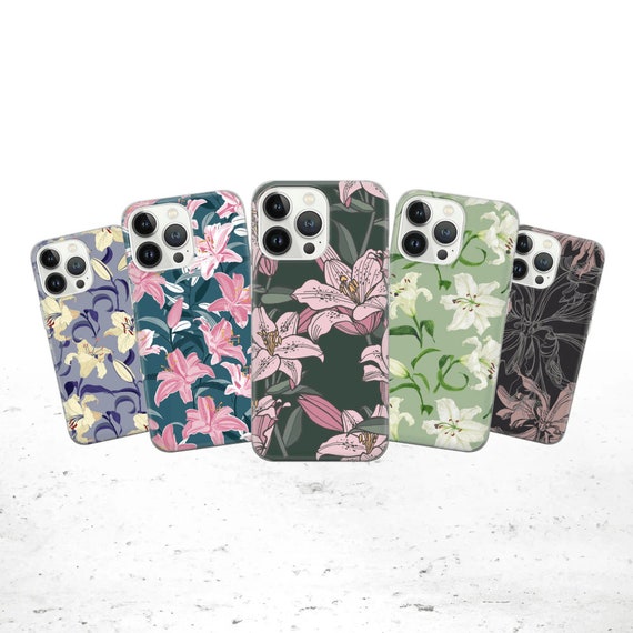 Lily Case Phone Case Flowers Blooms Phone Cover Cover for iPhone
