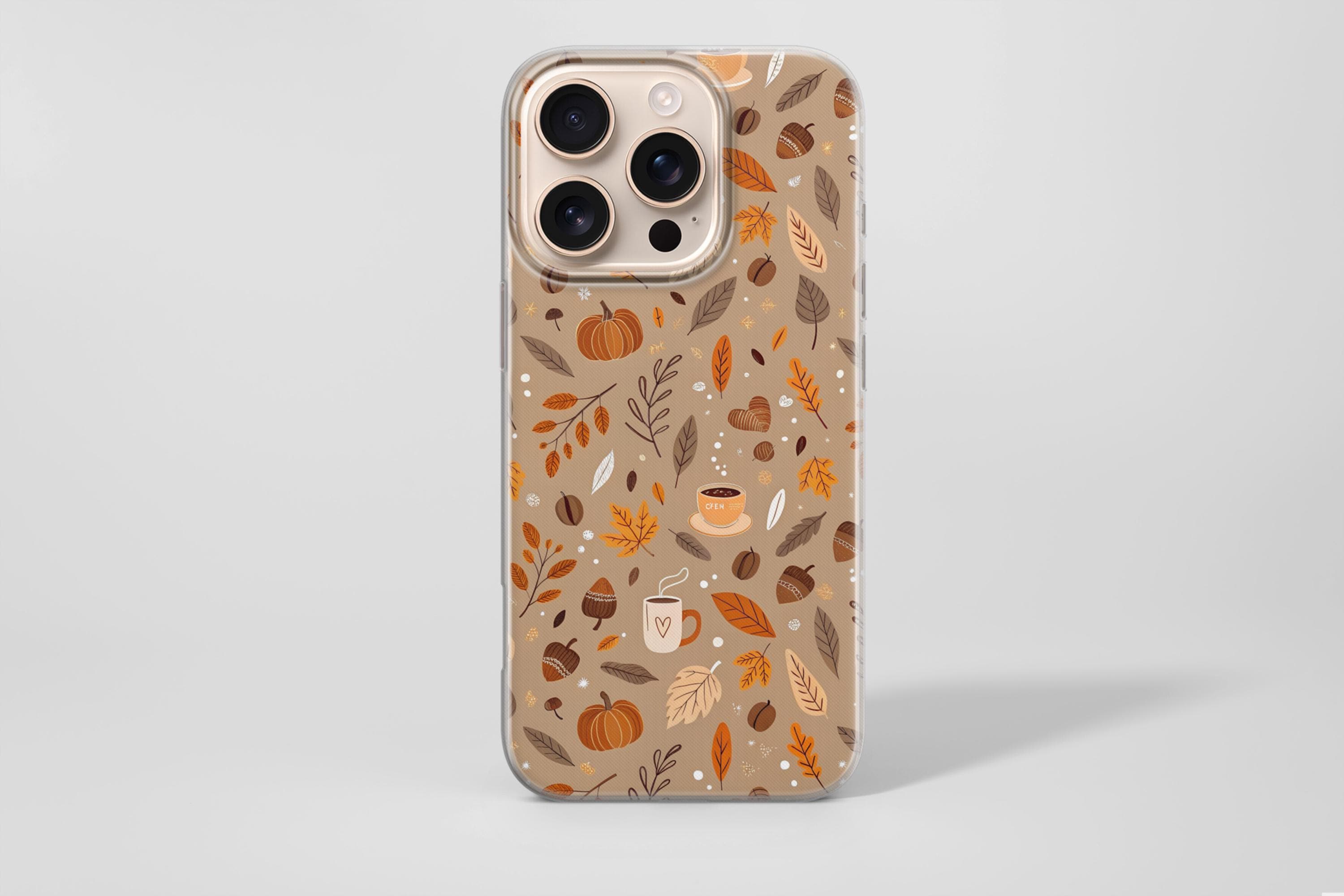 1 pezzo Custodia per telefono pienamente avvolta con motivo semplice di zucca di Ognissanti e stella, elettroplaccata e anti-caduta, compatibile con iPhone | SHEIN ALIA