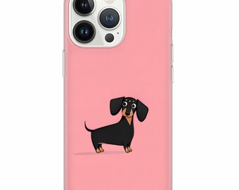 ダックスフントのスマホケース iPhone 17、16e、15、14、13、12