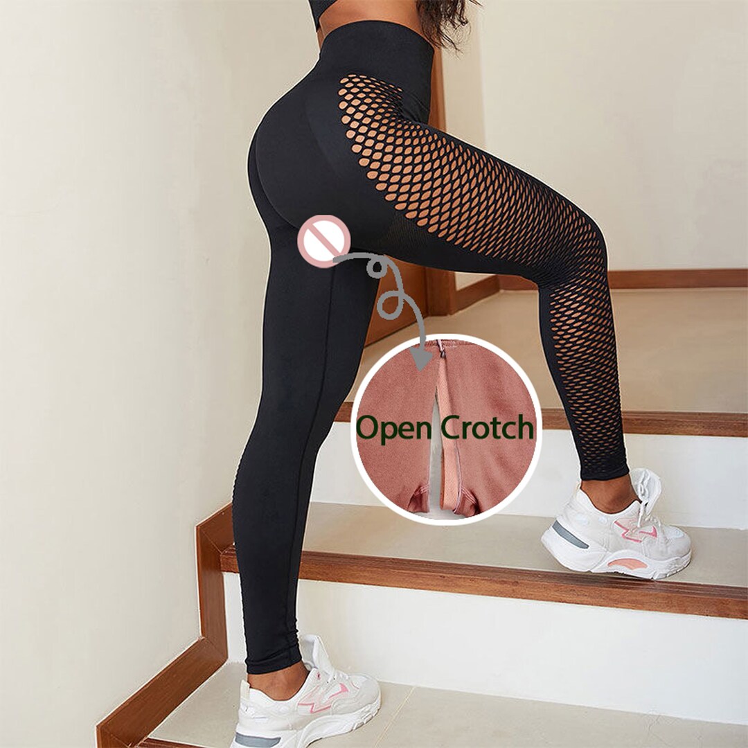 Sexy Open Crotch Leggings Crotchless Leggings With Etsy