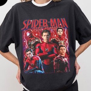 Comfort Color® Peter ParkerSpider Hero Movie Vintage Bootleg 90s Shirt, A Brand New Day Tee, MCU Marvel Superhero Tee, Disneyworld Trip bild 1