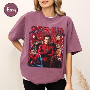 Comfort Color® Peter ParkerSpider Hero Movie Vintage Bootleg 90s Shirt, A Brand New Day Tee, MCU Marvel Superhero Tee, Disneyworld Trip bild 6
