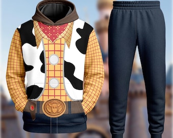 Woody Cowboy 3D Adult T-shirt Hoodie, Toy Story Cosplay Costume Hoodie, Woody Toy Story Halloween Costume Shirt, Cartoon Hoodie