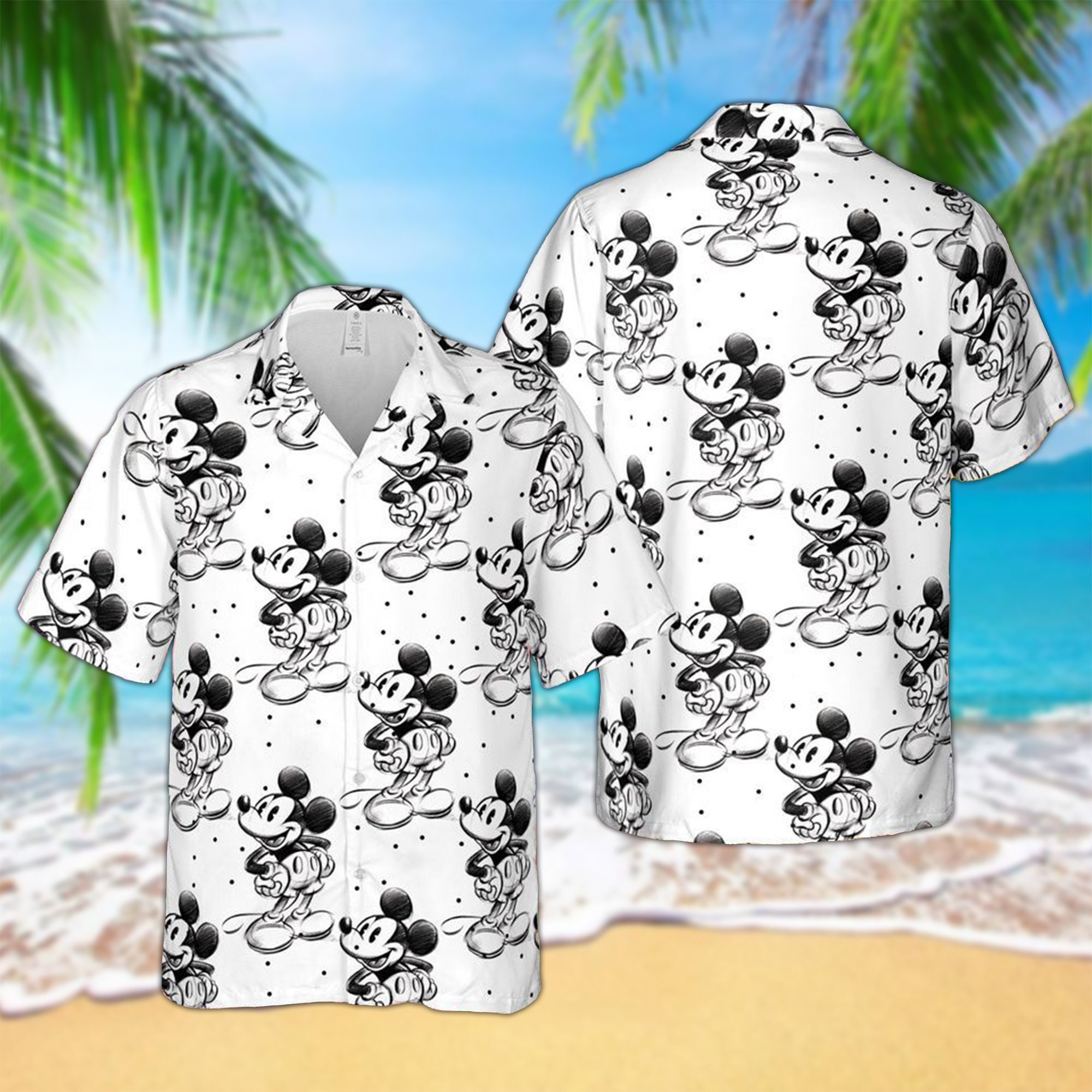 Discover Mouse Movie Hawaii Beach Shirt, Mouse Button Up Shirt Holiday, Cartoon Hawaiian Shirt, Funny Shirt Gift