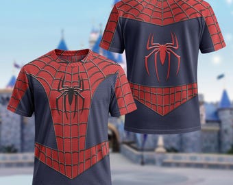 Disney Spider Man Inspired Halloween Costume Hoodie, Peter Parker Cosplay Costume Sweatshirt, Spiderman 3D Halloween Cosplay Costume