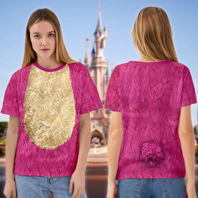 Lotso Bear Shirt, Pink Bear Costume Cosplay 3D Shirt, Toy Story Halloween Costume For Family Group T Shirt, Villain Halloween Toy Men Tee 画像 3