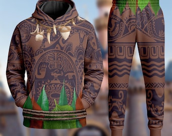 Maui 3D Adult T-shirt Hoodie, Moana Movie Cosplay Costume Hoodie, Maui Character Moana Halloween Costume Shirt, Cartoon Hoodie