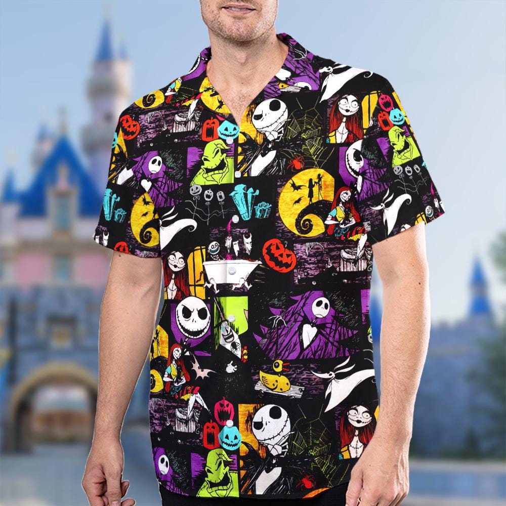 The Nightmare Before Christmas Hawaiian Shirt, Jack Skellington