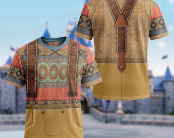 Frozen Oaken Costume Cosplay 3D T-Shirt, Oaken Halloween Costume Shirt For Men,  Matching Family Group All Over Print Shirt
