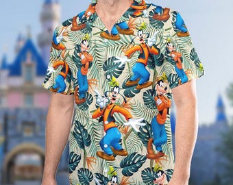 Disney Goofy Hawaiian Shirt, A Goofy Movie Shirt, Goofy Hawaii Tee, Goofy Floral Tropical Shirt, Kid Adult Goofy Shirt, Birthday Gift