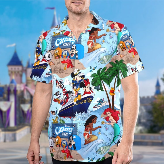 Mickey Mouse Lost In The Tropical Forest, Disney Hawaiian Shirt