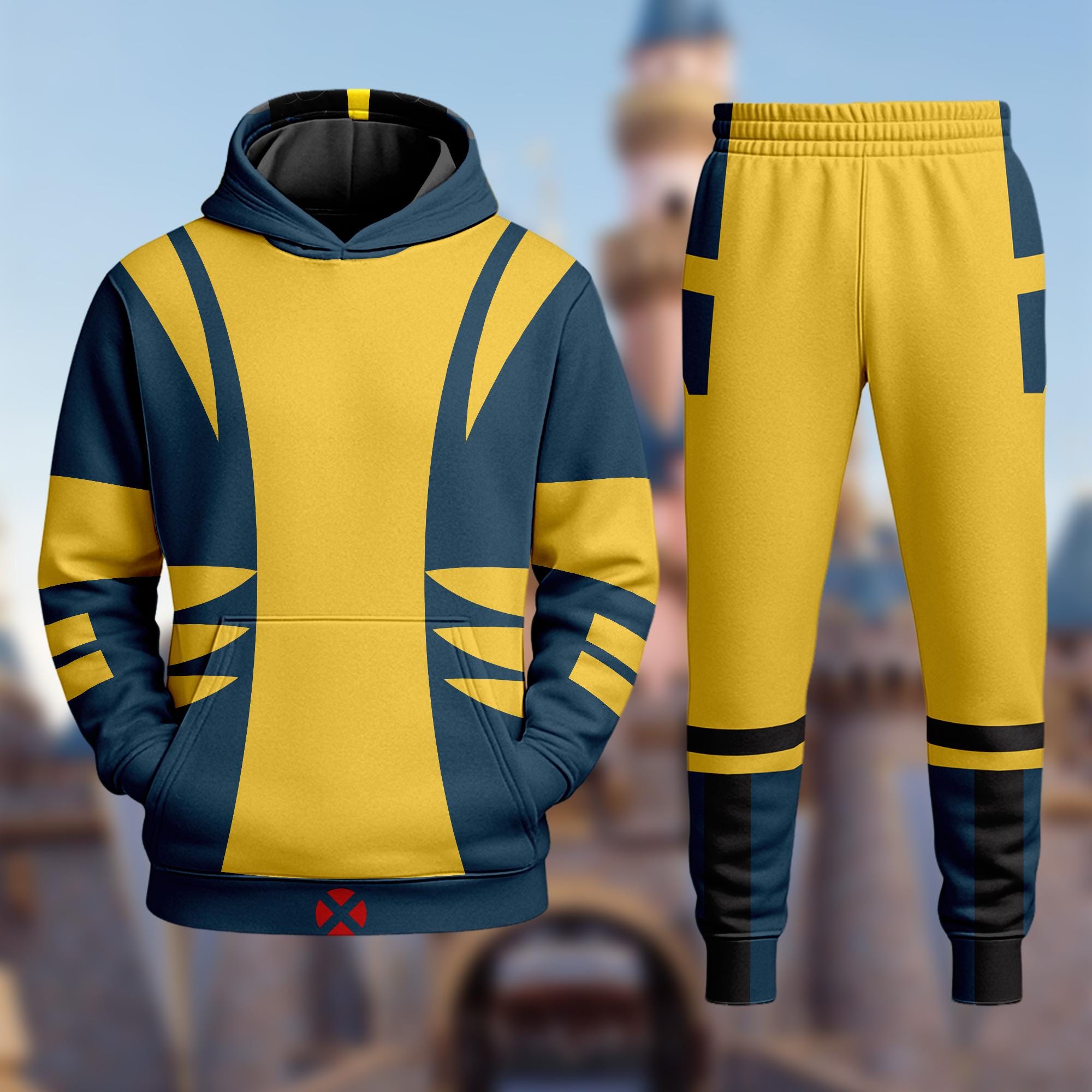 Wolverine Inspired Cosplay Costume 3D Sweatshirt, Wolverine Halloween Costume Hoodie, 3D Halloween Cosplay Costume, All Over Print Hoodie