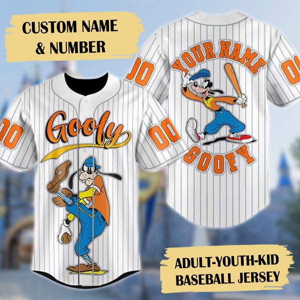 Personalized Silly Dog Baseball Jersey, Animated Dog Father Baseball Jersey, Custom Number Shirt, Cartoon Gift, Animation Jersey Shirt
