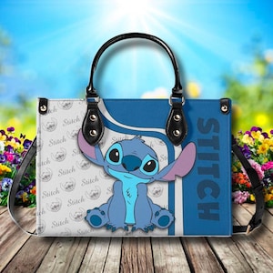 Personnalisez votre sac en cuir pour chien Lilo et Stitch, sac Stitch, sac à bandoulière en cuir Stitch, sac à main en cuir pour chien Stitch, sac à main en cuir Stitch