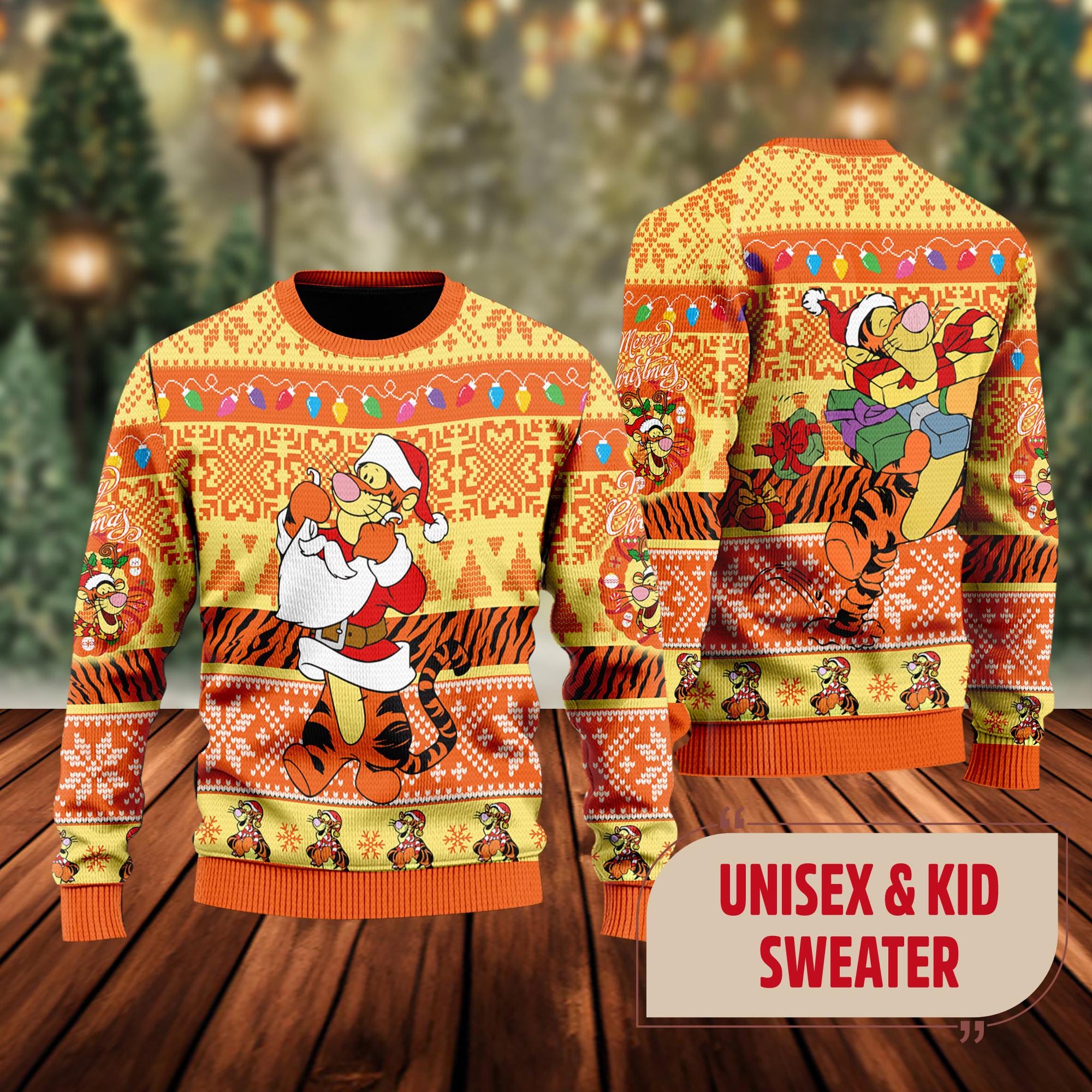 Tiger king xmas jumper sale