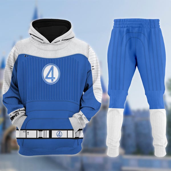 Fantastic Four - F4 Silhouettes - Women's Oversized Fleece Crew Sweatshirt