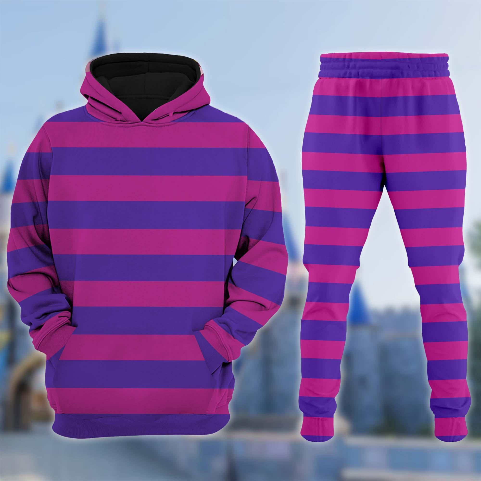 Cheshire Cat Halloween 3D Shirt, Alice In Wonderland Halloween Costume Family Hoodie, Cheshire Cat Cosplay Costume Sweatshirt