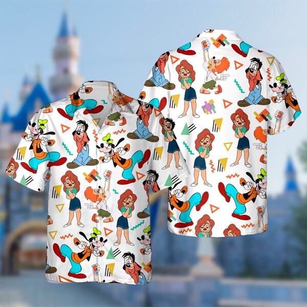 Hundefilm Hawaii Strand Shirt, Hundefilm Button Up Shirt, Charaktere Hawaiihemd, Magic World Shirt Geschenk, Cartoon 3D All Over Print Shirt