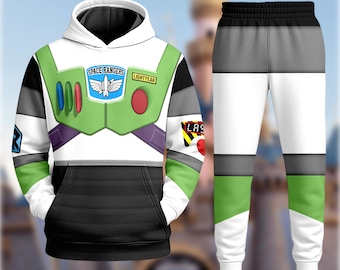 Personalized Buzz Lightyear Halloween Costumes Shirt, Toy Story Cosplay Costume Hoodie Sweatpants, Halloween Costume For Family