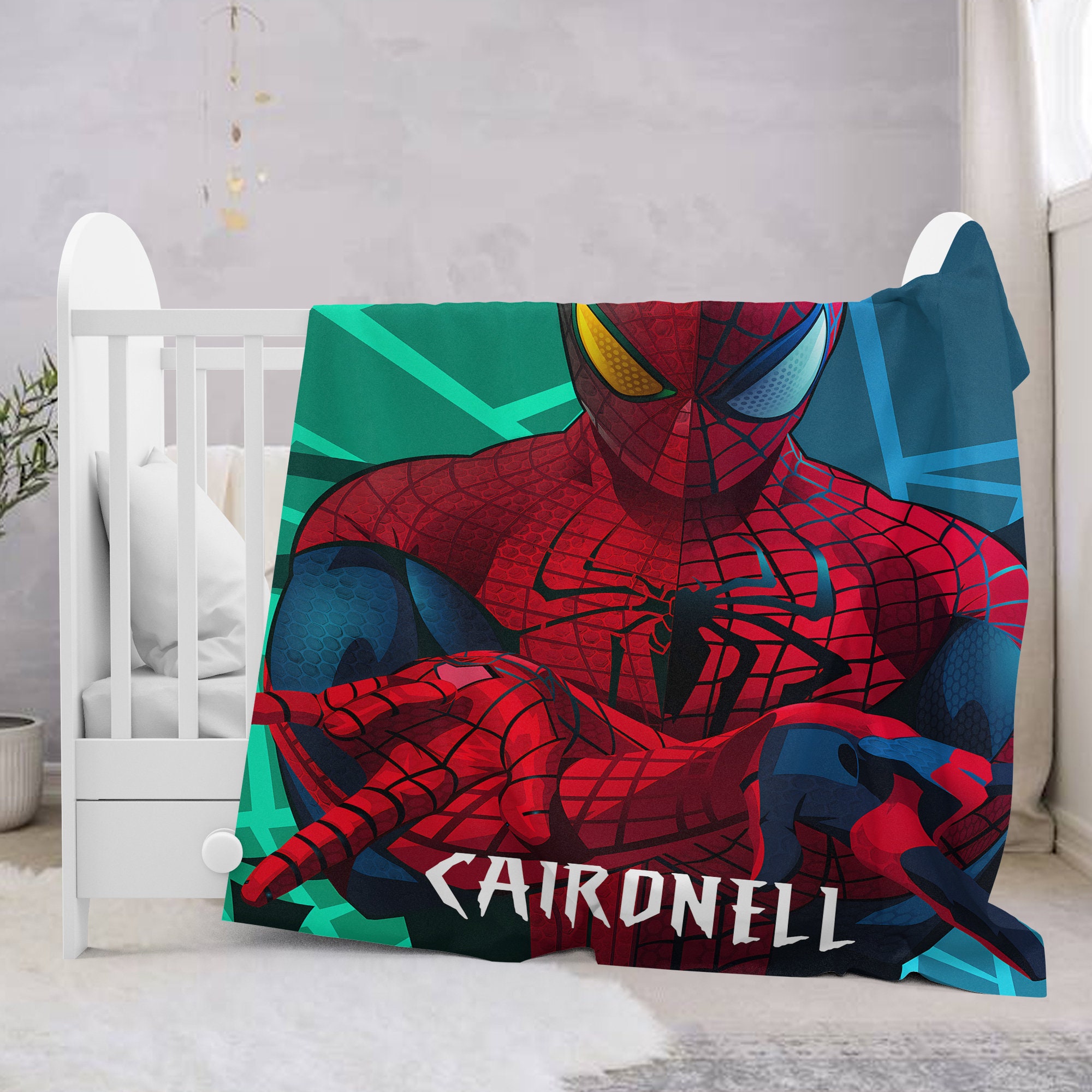 Comics Spider Superhero Character Blanket, Spider Hero Fleece Blanket, Hero Theme Quilt