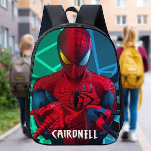 Sac à dos Spiderman personnage super-héros, bouteille Spider Man héros, cartable héros, gobelet super-héros araignée, cadeau scolaire pour enfants