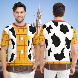 Woody Cowboy Doll Halloween Shirt, Halloween Costume For Family Group Matching T Shirt, Toy Story Cosplay Costume Party Hoodie Outfit image 1
