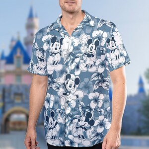 Mouse Tropical Hawaii Shirt Mouse Button up Shirt Holiday Cartoon Hawaiian Shirt Funny Shirt Gift Magic World 3D All Over Print Shirt Etsy