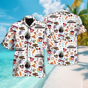 Disney Mickey Mouse, Minnie Mouse, Stitch and Lilo, Finding Nemo Cruise Hawaiian Shirt, Mickey And Friend Cruises Shirt, Ship Button Up Tee