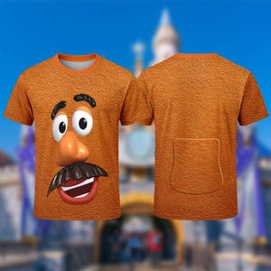 Mr. Potato Men Head Shirt, Potato Toy Costume Cosplay 3D T-Shirt, Toy Land Valentine Shirt For Him, Halloween Costume For Family Group Shirt