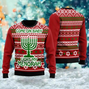 Light my menorah sweater online
