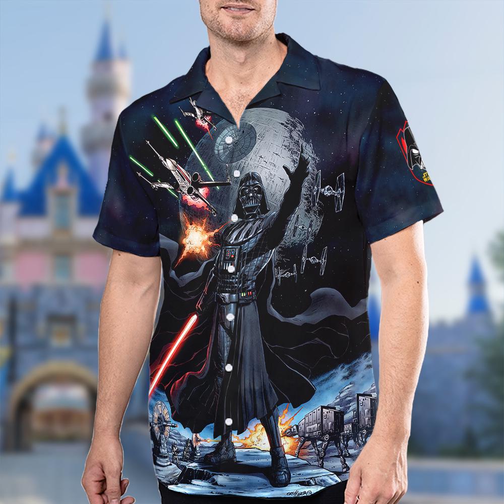 Star Wars Movie Hawaiian Shirt, Darth Vader Button Up, Darth Vader