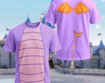Camiseta de disfraz 3D de Figment para Halloween, camiseta a juego para la familia Dragon Trip, sudadera con capucha a juego para la familia Dragon Figment.