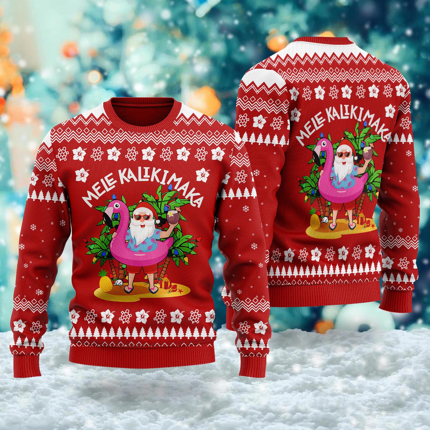 Hawaiian ugly sweater hot sale
