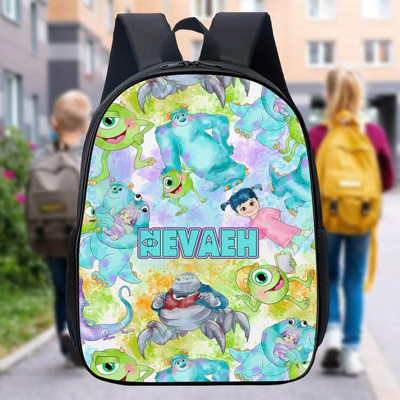 Personalized Monsters Inc Movie Backpack, Characters Lunch Bag, Monster Inc  Water Bottle, Monsters Tumbler, School Bag - Etsy