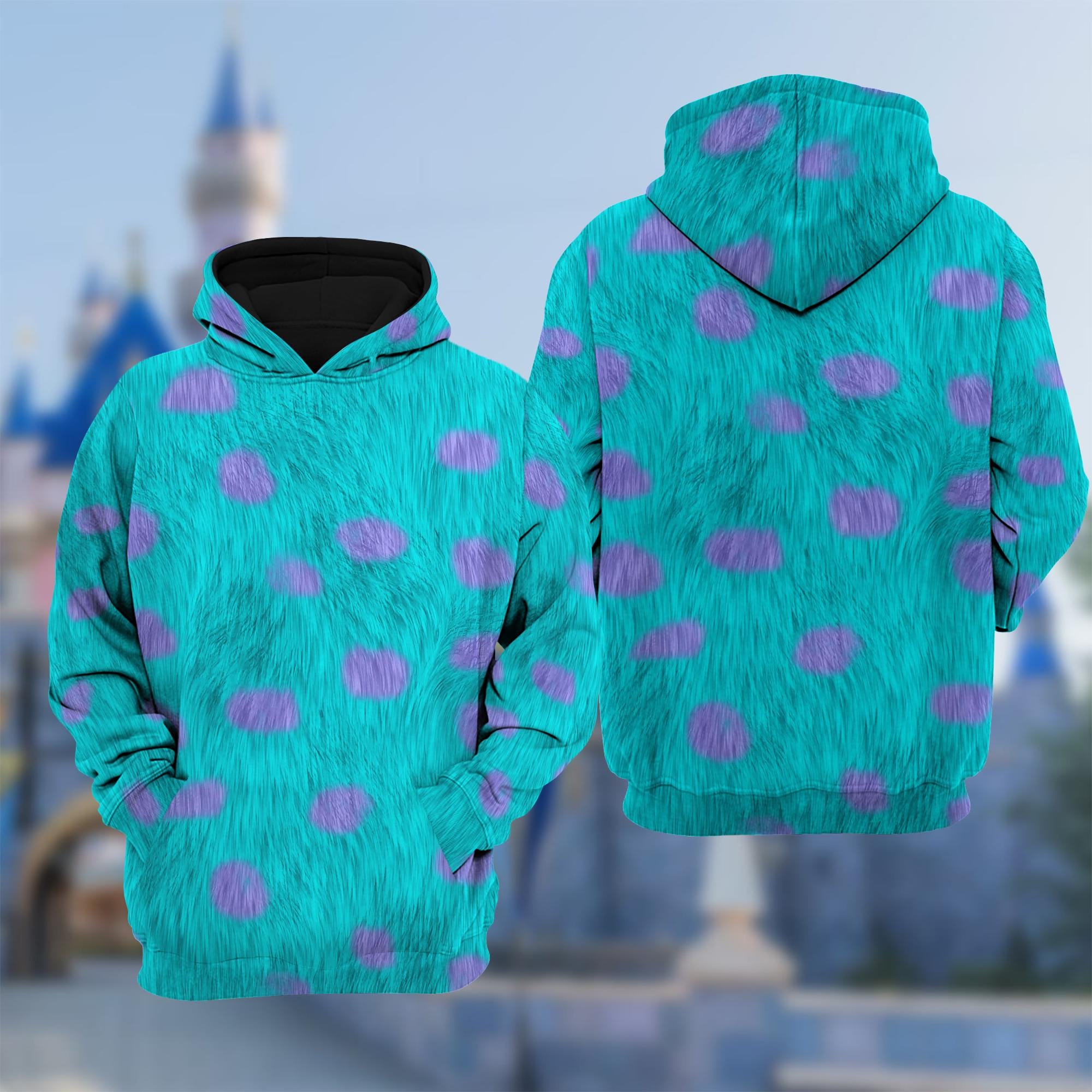 Monsters Inc Costume Shirt James P. Sullivan Cosplay Costume Hoodie Halloween 3D Costume Outfit Cartoon Character All Over Print Clothing Etsy