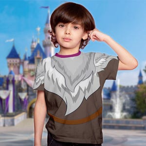 Sven Frozen Reindeer Costume T-Shirt, Sven Reindeer 3D Shirt, Frozen Magic Kingdom Character Halloween Cosplay Party Christmas Gift image 4